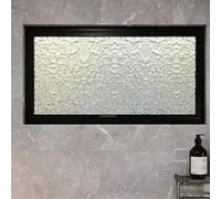 Rectangular pivot window, 360° rotatable aluminum alloy center axis window with handle, suitable for basement bathroom,A02,90x60cm