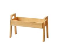 ＡＷＨＡＯ Rectangular Plant Tray with Legs Finish Wooden Plant Stand Minimalist Wooden Planter Holder for Simplicity Lovers, Living Room, Apartment Balcony