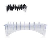 Rectangular Plastic Blade Organizer,10Grid Base for Hair Clipper Limit Comb,Guide Comb Storage Case,Hair Clipper Guide Comb Container,Clipper Comb Holder Storage Case Rack,Guide Comb Storage Organizer