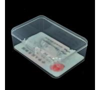 Rectangular Plastic Container with Lid for Storing Mini Photos and Small Items