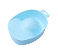 Rectangular Plastic Hand Soak Bowl for Nail Removal and Manicure Care | Reusable Blue Design, Easy-clean Structure, Compact Storage, Suitable for Nail Technicians, Press-on Users and Home Cuticle