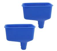 Rectangular Plastic Oil Filling Funnel Transfer Fuel Liquid Pourer Variable Spout 2Pc