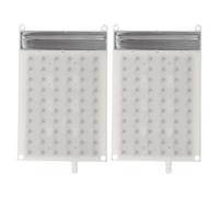 Rectangular Plastic Shower Head with 60 Holes 2pcs for Bathroom Use