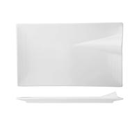 Rectangular Plate In Porcelain, 25.5x15.5 Cm, White H&H