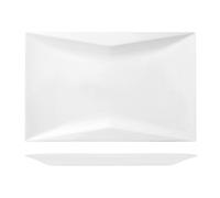 Rectangular Plate In Porcelain, 31.5X21 Cm, White H&H