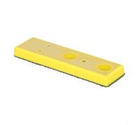Rectangular Polishing Pad for Angle Grinders & Sanders - 30 x 100 mm Backing Pad with Chamfered for Edge, Flocked Plastic Abra(30X100MM)