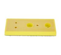 Rectangular Polishing Pad for Angle Grinders & Sanders - 30 x 100 mm Backing Pad with Chamfered for Edge, Flocked Plastic Abra(40X100MM)