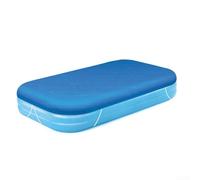 Rectangular Pool Cover, 262 x 175 cm, UV Protection, Waterproof, Dustproof, for Inflatable Pools, PE Tarpaulin for Family Pools, Blue