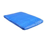 Rectangular Pool Cover for Inflatable Above Ground Pools Waterproof Windproof UV Resistant PE Tarp with Rubber Bands for Protection from Dirt Debris Easy Installation Blue Summer Winter(265×175×25cm)