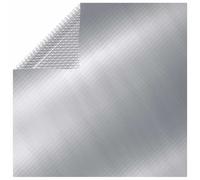 vidaXL Pool Cover Silver PE Above Ground Solar Pond Film Covering Accessory