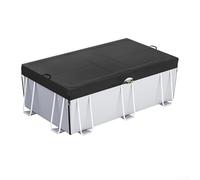 Rectangular Pool Cover with Drawstring, Made from 210D Oxford Fabric for Effective Heat Retention in For Summer and Protection in Winter (6 * 12ft)