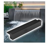 Rectangular Pool Waterfall Fountains for Above Ground Pools, Adjustable Length Patio Garden Waterfalls Spillway, Indoor/Outdoor Decor Pond Water Outlet