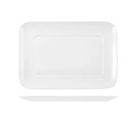 Rectangular Porcelain Plate, 23x16.5 cm, White H&H