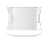 Rectangular Porcelain Plate, 25.5x19 cm, White H&H