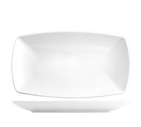 Rectangular Porcelain Plate Tokyo White 30x18 cm