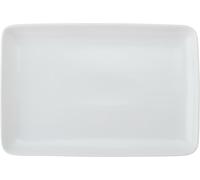 Rectangular Porcelain Serving Platter 33cm White Glossy Buffet Plate Appetiser