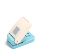 Rectangular Postage Stamp Punch 1x0.8inch - Lever Action Paper Punch for Scrapbooking, DIY Card Making, Crafting, Stamp Punch Cutter, Ergonomic Stamp Hole Punch for Kids & Adults