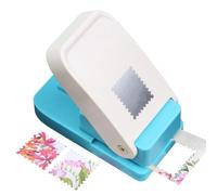 Rectangular Postage Stamp Punch, 9x9x5cm Portable Manual Stamp Punch Cutter, Square Puncher For Cardboard Scrapbook Postage Envelope Labels Wrapping Card Making Crafting
