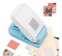 Rectangular Postage Stamp Punch Cutter 1 X 0.8 in Square Hole Puncher for Paper Crafting Scrapbooking Portable Lever Action Craft Punch Handmade Paper Puncher for DIY Card Making Arts Crafts Supplies