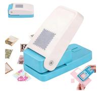 Rectangular Postage Stamp Punch, Stamp Puncher, 1X0.8inch Rectangular Postage Stamps Punches, Stamps Shaped Paper Punch, Lever Paper Punches for Crafting,Craft Cutter Hole Puncher for Scrapbooking
