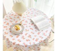 Rectangular Pu Kitchen Wipeable Floral Dining Chrysanthemum