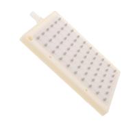 Rectangular Rain Shower Head 60-Hole Plastic Beige Fixed
