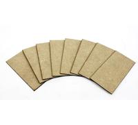 Rectangular/Rectangle Wooden MDF Wargaming Base Bases. Made in The UK. Roleply Miniatures, Craft Wargames Action All Sizes. (60mm x 40mm - 14 Bases)