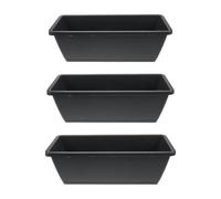 Rectangular Resin Planter Box Easy to Move and Wear-resistant Window Box Planter 3pcs with Drainage Holes, Deep Bonsai Pot Suitable for Indoor and Outdoor Use for Living Room