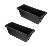 Rectangular Resin Vegetable Planting Basin 2pcs for Balcony Gardening
