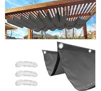 Rectangular Retractable Waterproof Shade Sail - 95% UV Protection - Outdoor Sun Canopy for Garden Patio Balcony - Dark Gray 1.2×9m (W×L)