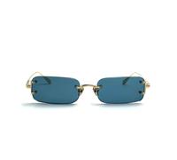 Rectangular Rimless Sunglasses Yellow Gold, female, Linda Farrow, Sunglasses, Yellow, ONE SIZE, Accessories ONE SIZE