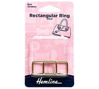 Rectangular Ring: 30mm: Gold: 2 Pieces