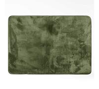 Rectangular Rug 120 x 170 cm Plain Khaki Flannel