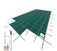 Rectangular Safety Pool Cover Green Step Section 4X8 FT Winter Outdoor