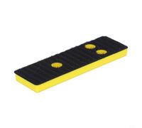 Rectangular Sanding Pad 30x100mm with Hook and loops Backing Plate for Chamfering Sander Attachment, High-Quality Plastic Flocking Disc for Metal Wood Glass(30x100mm)
