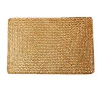 Rectangular Seagrass Woven Placemats, Braided Heat Resistant Table Mat, Japanese-style Wicker Rattan Woven Dish Coaster(45 x 30cm)