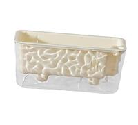 Rectangular Self-Watering Flower Box Window Planter with Drainage Holes, Made of PET, Suitable for Planting in Office, Home, Or Terrace, Beige