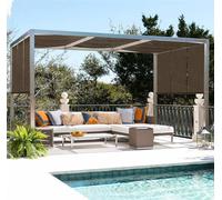 Rectangular Shade Net with Eyelets 5x6 & 3x7-90% UV Protection for Balcony Garden & Patio -Tarpaulin Brown 2x6m Perfect for Sunshade & Hail Protection