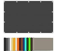 Rectangular Shade Sail 2 x 4.6 m 98% UV Protection Outdoor Privacy Screen for Balcony Garden Pool with Eyelets & Cords Dark Gray Waterproof Fabric