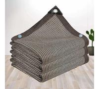 Rectangular Shade Sail 3x4m - Brown Outdoor Canopy with Eyelets, UV Protection, Waterproof Pergola Cover, 5x8m Size, Sunshade Fabric, Ideal for Garden and Patio