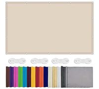 Rectangular Shade Sail 3x5.5m 98% UV Protection Water Resistant Canopy for Garden Patio Yard Garage & Parties Includes 1.5m Free Rope Taupe Color