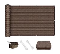 Rectangular Shade Sail 5x9.5m - 95% UV Resistant Weather-Resistant Outdoor Canopy with Fixing Kit for Patios Gardens & Balconies - Brown Sunshade for Ultimate Protection
