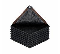 Rectangular Shade Sail Black UV Resistant Canopy with 10 Grommets Blocks 75%80% UV Rays Ideal for Greenhouses Barns Dog Kennels 4m x 10m (13.1ft x 32.8ft)