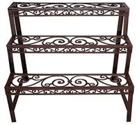 Rectangular Shaped Etagere Unit Fallen Fruits Brown One Size