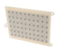 Rectangular Shower Head Replacement Nozzle Plate 60 Hole Threaded Beige