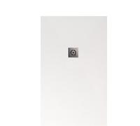 Rectangular Shower Tray Quare RELIEF PLUS Slate 1000x1600x30mm Pure White