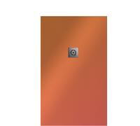 Rectangular Shower Tray Quare RELIEF PLUS Granite 1000x1700x30mm Copper