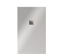 Rectangular Shower Tray Quare RELIEF PLUS Granite 1000x1800x30mm Silver