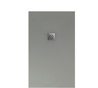 Rectangular Shower Tray Quare RELIEF PLUS Slate 1000x800x25mm Smokey Grey