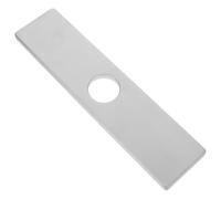 Rectangular Stainless Steel Faucet Deck Plate Rounded Edges | Fingerprint-resistant Brushed Finish, Corrosion Resistant Design, Fits Undermount Faucet Setups and Countertop Repair